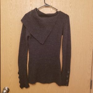 Vanity Long Grey Sweater